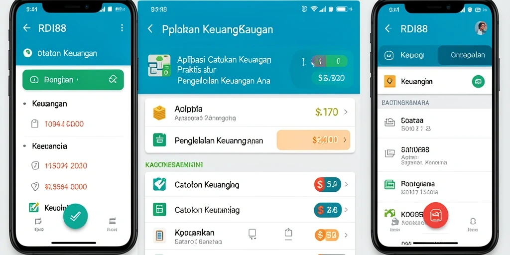 Tampilan antarmuka RDI88 yang menawan untuk pencatatan keuangan.