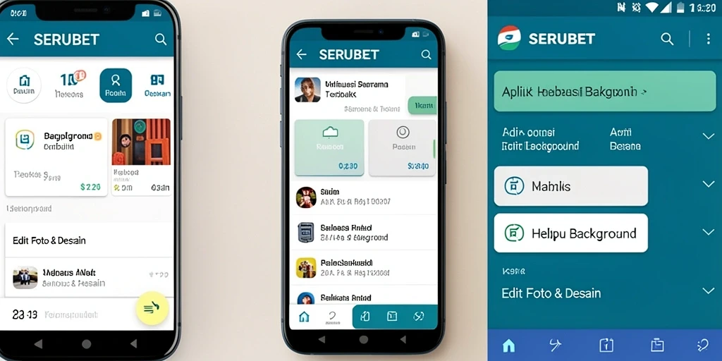 Antarmuka aplikasi SERUBET dengan fitur Hapus Background yang intuitif.